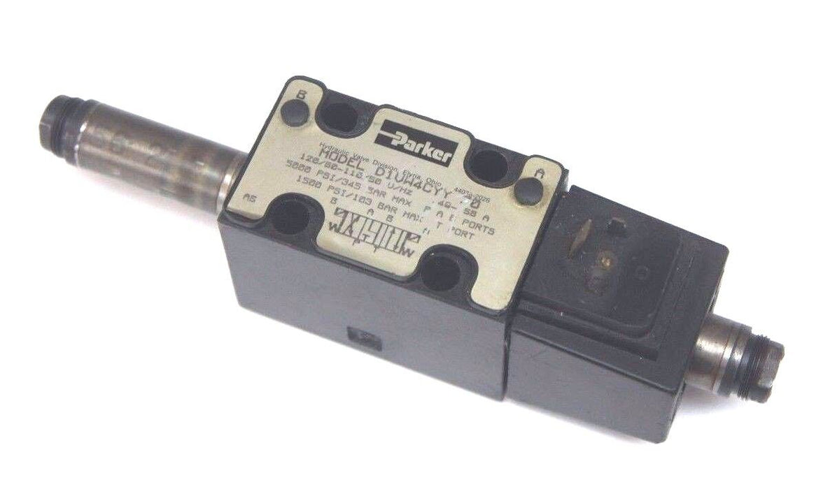 PARKER D1VW4CYY-70 SOLENOID VALVE 110-120V, 50/60HZ, 49-58A, 5000PSI MAX