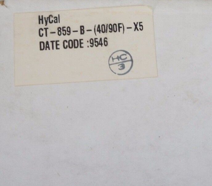 NIB HYCAL CT-859-B-(40/90F)-X5 TEMPERATURE TRANSMITTER CT-859-B-X5, CT859BX5