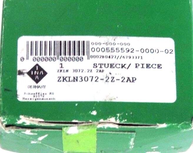 NIB INA ZKLN3072-2Z-2AP BALL SCREW SUPPORT BEARING ZKLN30722Z2AP