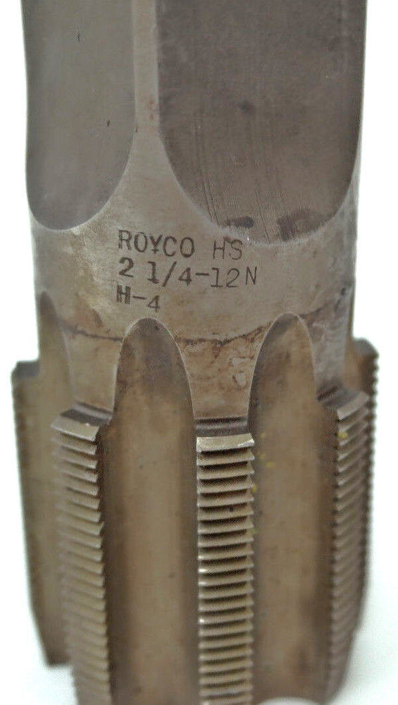 2-1/4" ROYCO 12 NS TAP 2" DEPTH 8 FLUTE, H-4 MADE IN USA