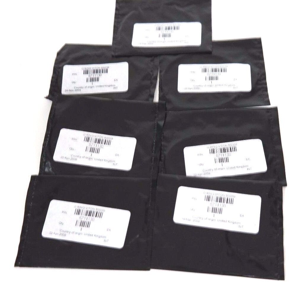 LOT OF 7 NEW WATERS 5711130 O-RINGS VITON BS039