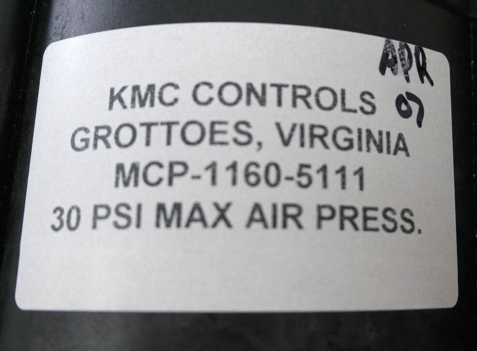 LOT OF 2 KMC CONTROLS MCP-1160-5111 6" PNEUMATIC DAMPER ACTUATORS W/ DIAPHRAGM
