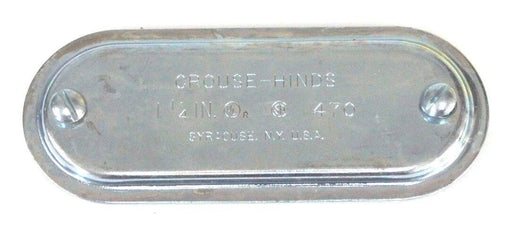 LOT OF 29 NEW CROUSE HINDS 470 STEEL CONDUIT COVERS 1-1/4"