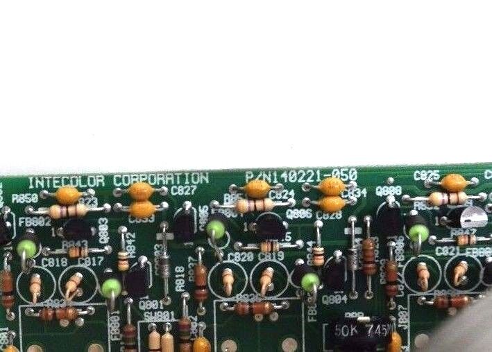 INTECOLOR 180573-020 ADJUSTMENT PANEL & BOARD ASSEMBLY 140221-050 F82B INTERFACE