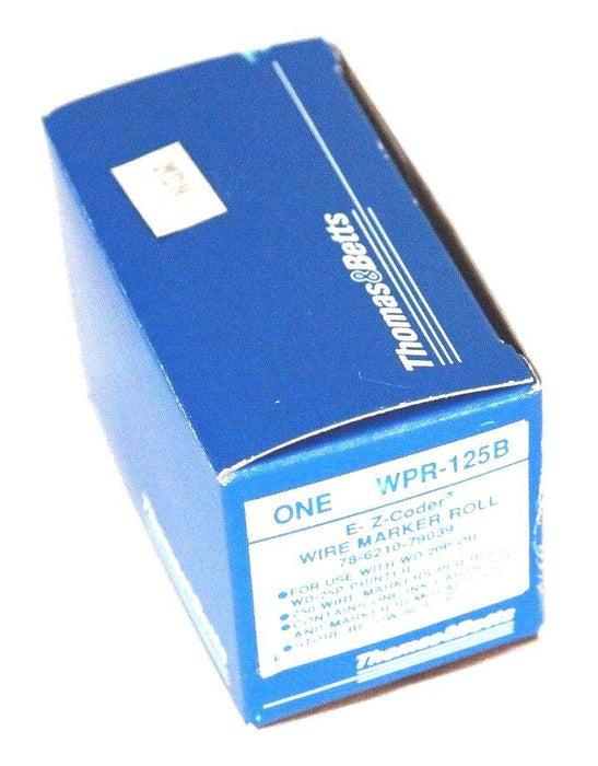 NIB THOMAS & BETTS WPR-125B WIRE MARKER ROLL 78-6210-79039