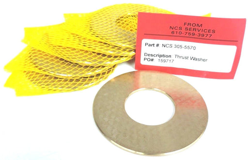 LOT OF 6 NEW NCS 305-5570 BRONZE THRUST WASHERS I.D: 1-3/4" O.D: 4"