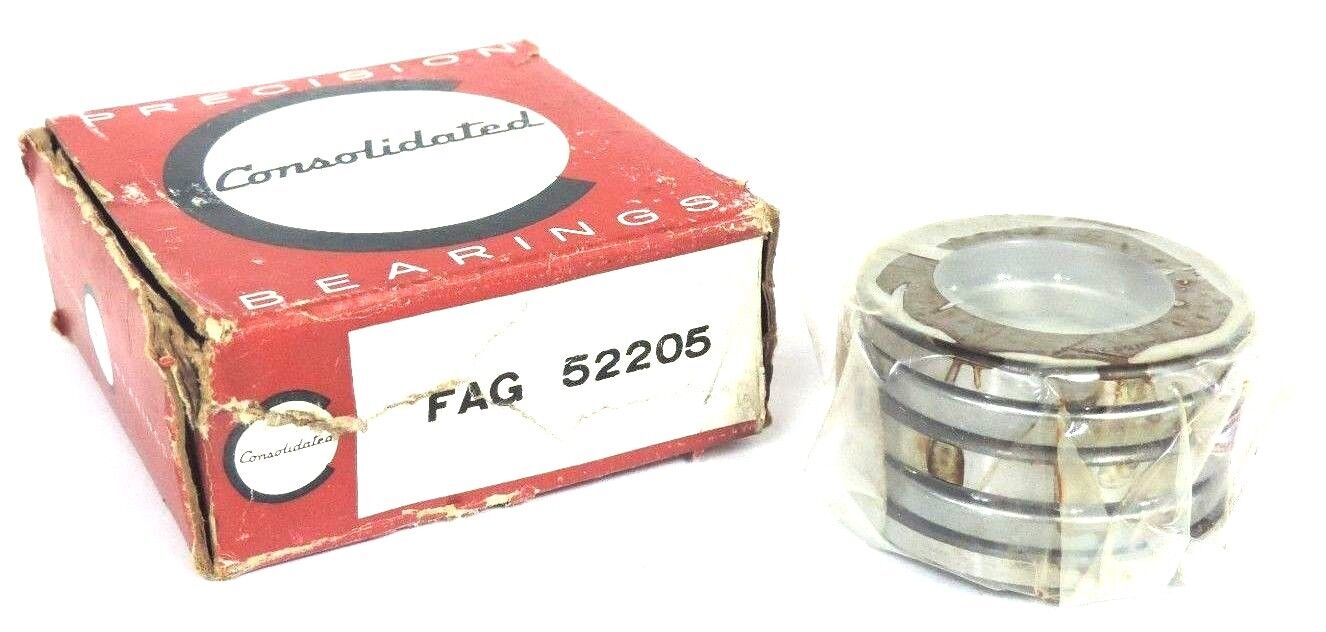 NIB CONSOLIDATED FAG 52205 THRUST BALL BEARINGS