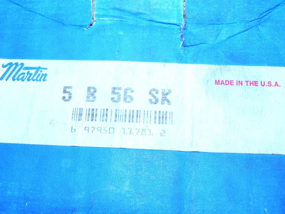 NIB MARTIN 5B56SK CONVENTIONAL QD SHEAVE 5 B 56 SK