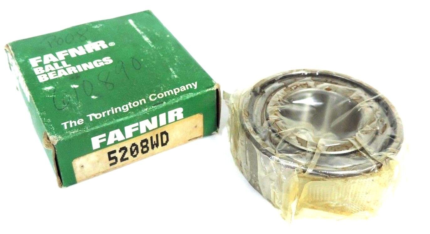 NIB FAFNIR 5208WD DOUBLE ROW BALL BEARING