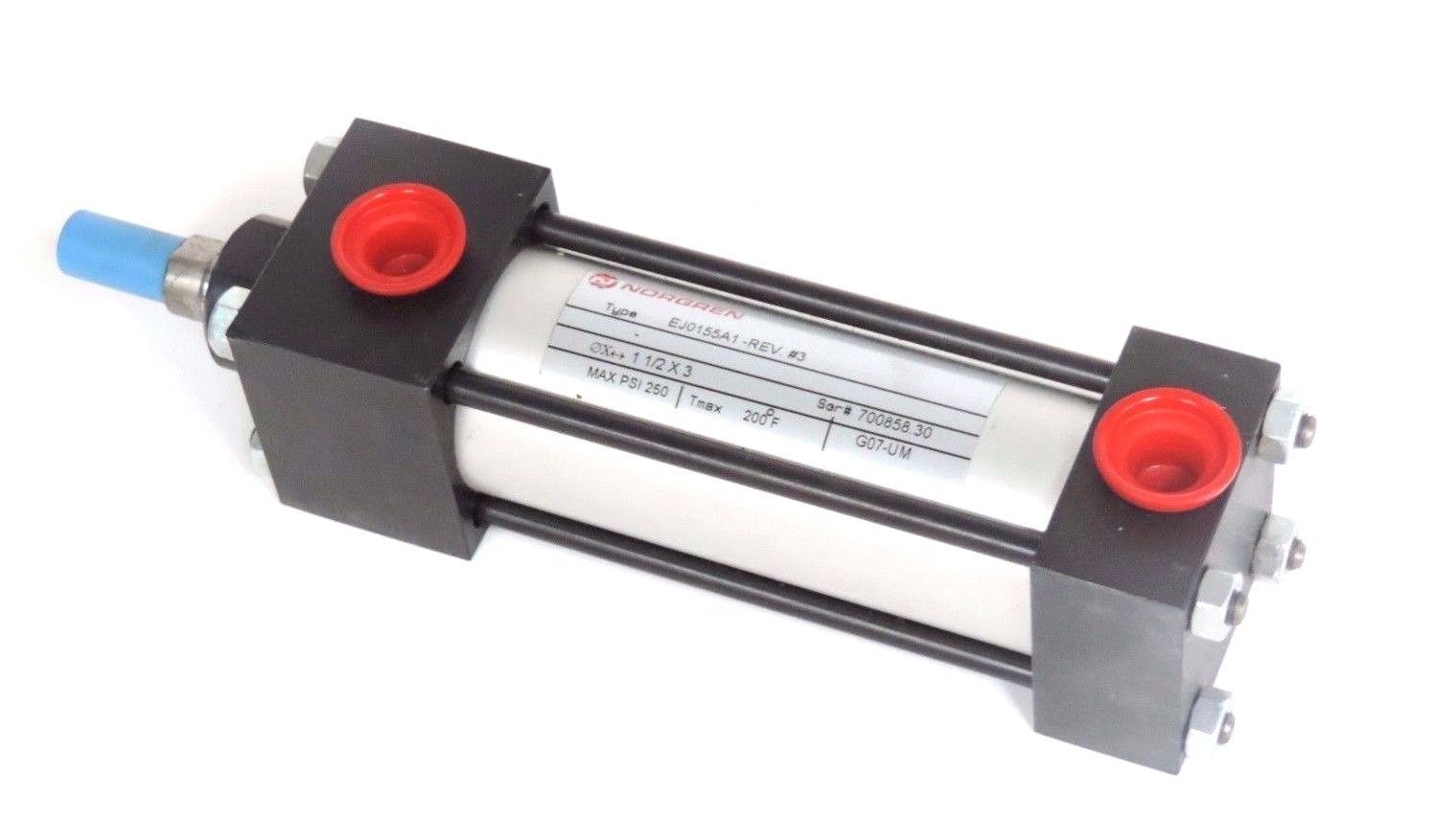 NEW PARKER EJ0155A1 REV #3 PNEUMATIC CYLINDER 1 1/2" BORE X 3" STROKE