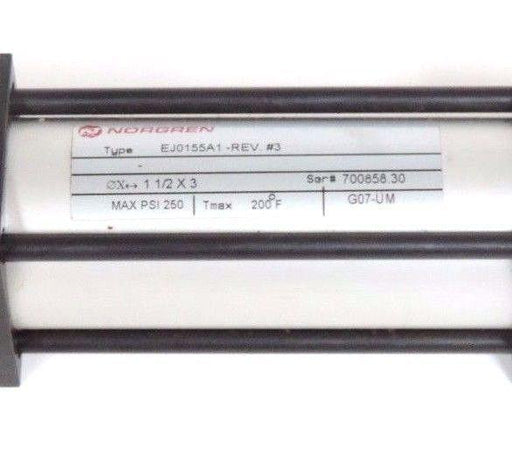 NEW PARKER EJ0155A1 REV #3 PNEUMATIC CYLINDER 1 1/2" BORE X 3" STROKE