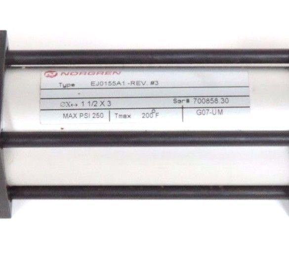 NEW PARKER EJ0155A1 REV #3 PNEUMATIC CYLINDER 1 1/2" BORE X 3" STROKE