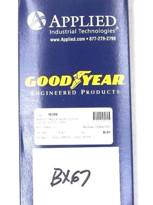 LOT OF 4 NEW GOODYEAR BX67 TORQUE-FLEX MATCHMAKER SC BELTS 66" WD X 70" LG