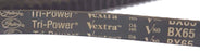LOT OF 2 NEW GATES BX65 TRI - POWER VEXTRA V80, 68", 5/8" WIDTH BELTS