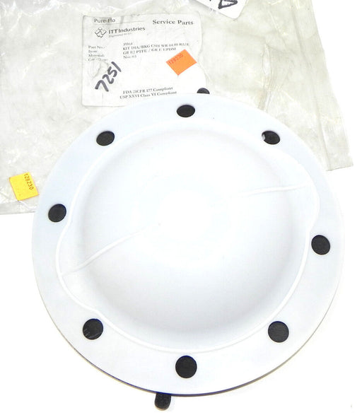 NEW ITT PURE-FLO 39164 KIT DIA/BKG CSH WR 04.00 R2/E GR RE PTFE/GR E EPDM