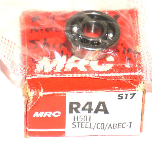 NIB MRC R4A SMALL BALL BEARING H501 STEEL/CO/ABEC-1
