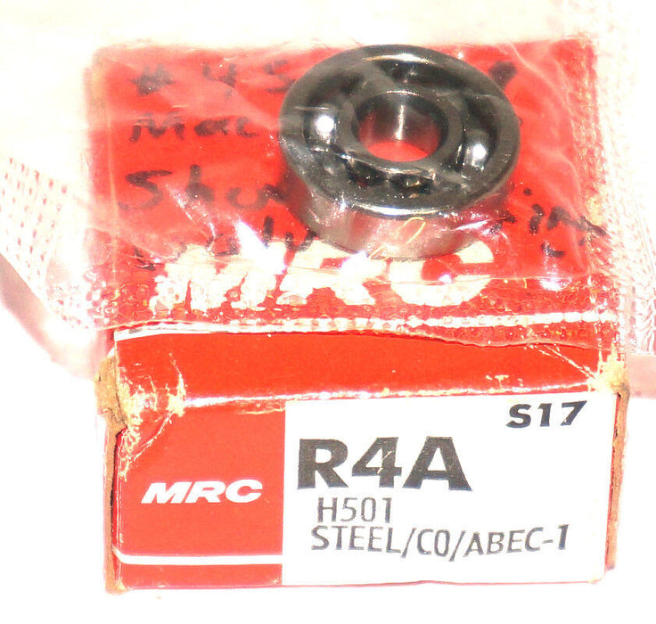 NIB MRC R4A SMALL BALL BEARING H501 STEEL/CO/ABEC-1