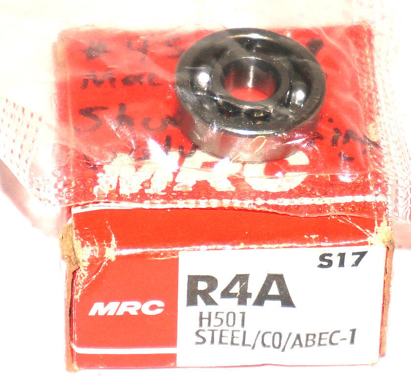 NIB MRC R4A SMALL BALL BEARING H501 STEEL/CO/ABEC-1
