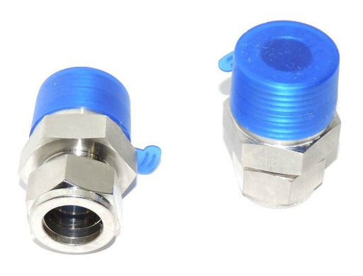 LOT OF 2 NEW PARKER 12-316 CONNECTORS 3/4" TUBE TO 1" MALE THREAD 12316