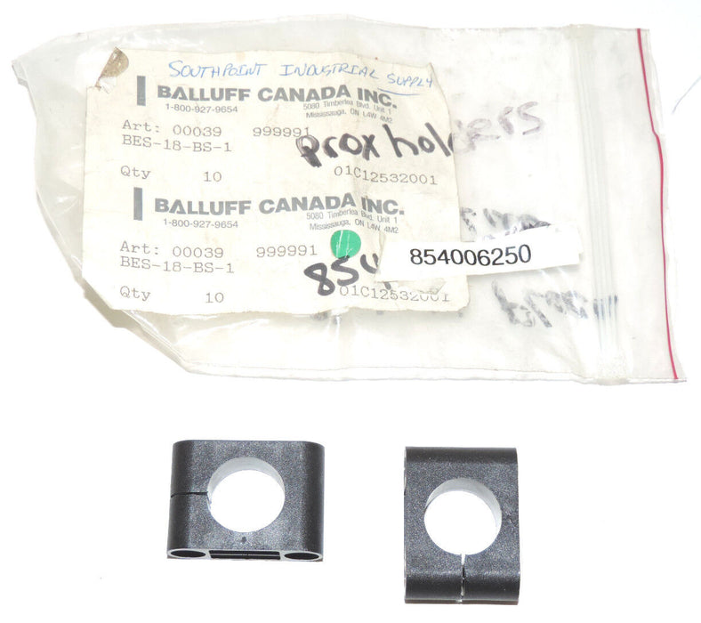 LOT OF 2 NEW BALLUFF BES-18-BS-1 SENSOR ACCESORIES BES18BS1, ART. 00039 999991