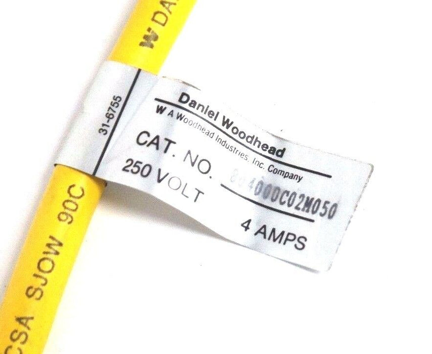 NEW BRAD HARRISON 804000C02M050 MICRO-CHANGE CORDSET 4P FP 5M 18/4 SJOOW-A
