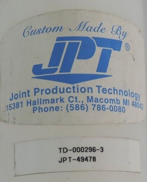 NEW JOINT PRODUCTION TECHNOLOGY JPT-49478-1 SUPPORT ARBOR ASSEMBLY TD-000296
