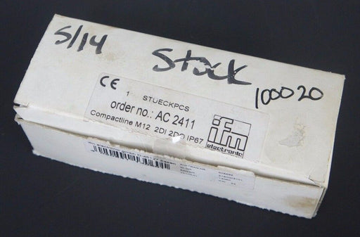 NIB IFM EFECTOR AC2411 ACTIVE COMPACTLINE MODULE M12-2DI-2DO-IP67