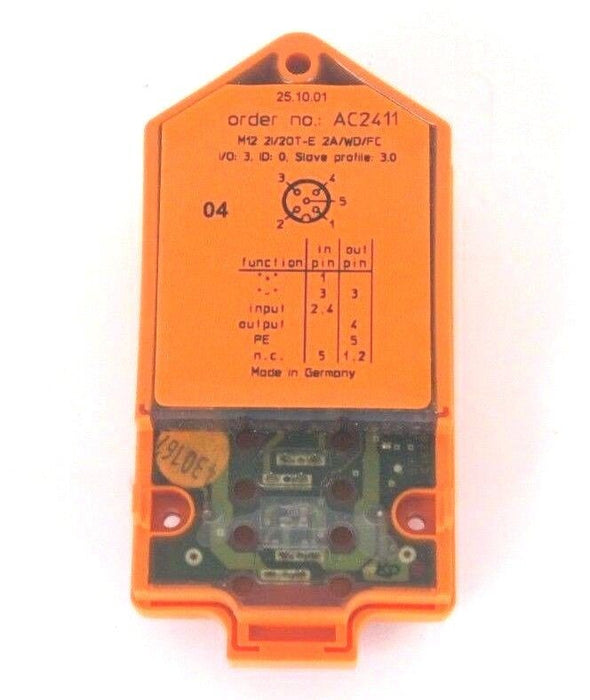 NIB IFM EFECTOR AC2411 ACTIVE COMPACTLINE MODULE M12-2DI-2DO-IP67