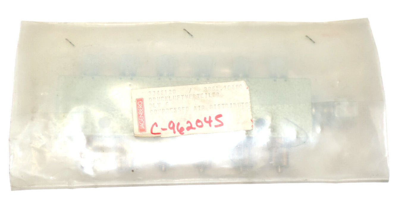 NEW JAGENBERG DLV6 COMPRESSED AIR DISTRIBUTOR C-962045 3346120 / 3861.10480
