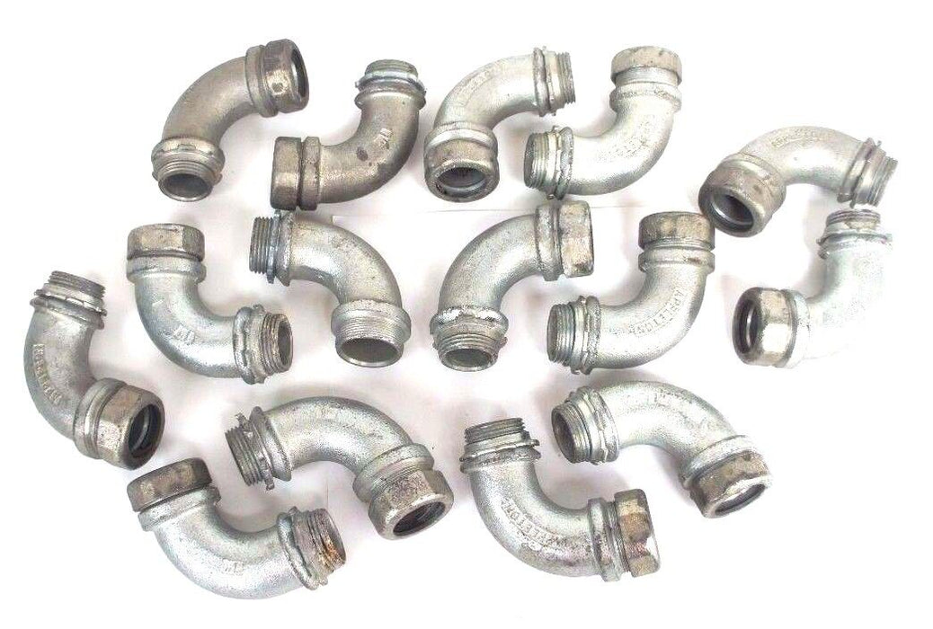 LOT OF 15 APPLETON 1" LIQUID TIGHT CONDUIT ELBOWS