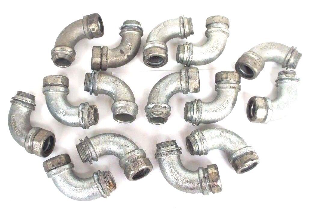 LOT OF 15 APPLETON 1" LIQUID TIGHT CONDUIT ELBOWS
