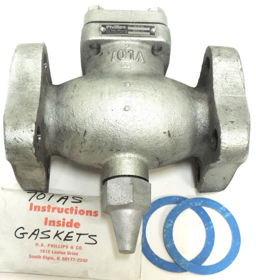 NEW HA PHILLIPS 701AS-VTPZZ CHECK VALVE W/ GASKETS & INSTRUCTIONS, 701ASVTPZZ
