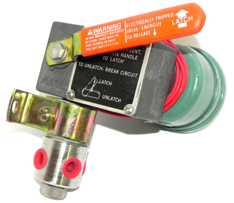 NEW ASCO EF8310A11 VALVE 1/4'' PIPE 20WATTS W/ LATCH LOCK