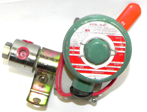 NEW ASCO EF8310A11 VALVE 1/4'' PIPE 20WATTS W/ LATCH LOCK