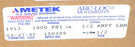 NEW IN BOX AMETEK GAUGE FORM NO. 03-27-98 SPEC NO. 150399 FIG NO. 1913