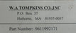 NEW TOMPKINS CO 9611992171 REPLACEMENT O RING