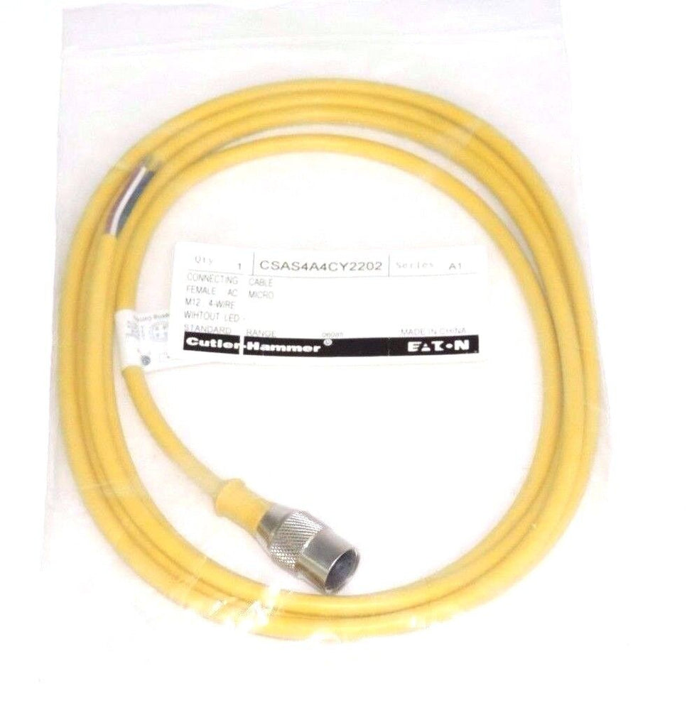 NEW EATON CUTLER-HAMMER CSAS4A4CY2202 SERIES A FEMALE MICRO CONNECTING CABLE