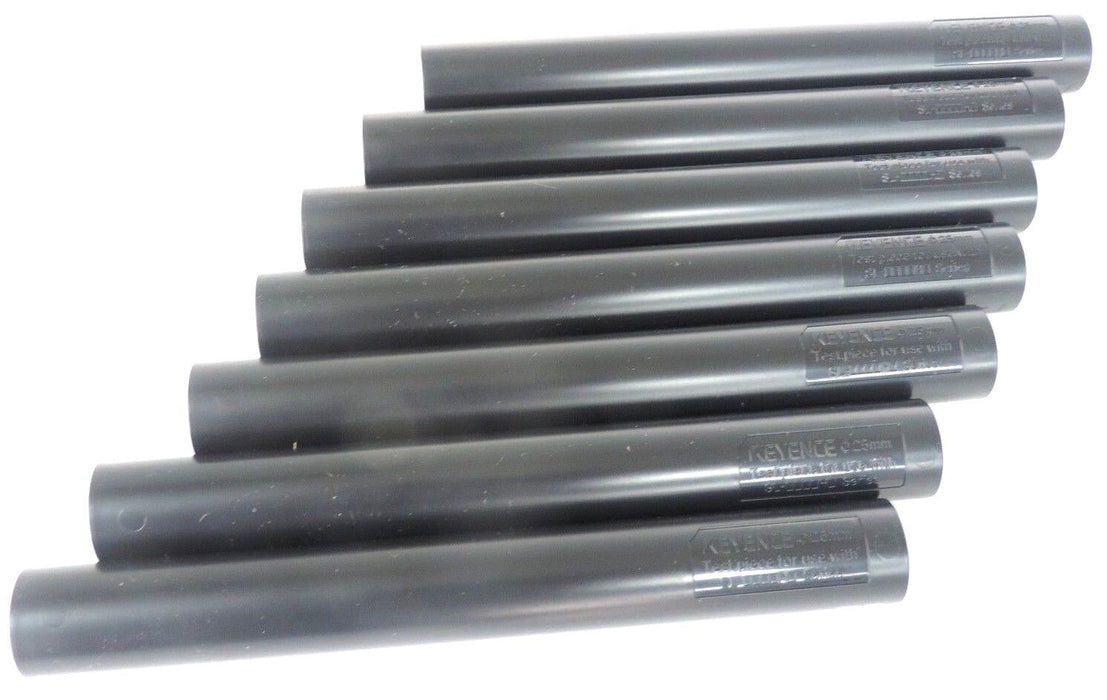 LOT OF 7 NEW KEYENCE 25MM TEST PIECES FOR USE WITH SL-0000H0 SERIES
