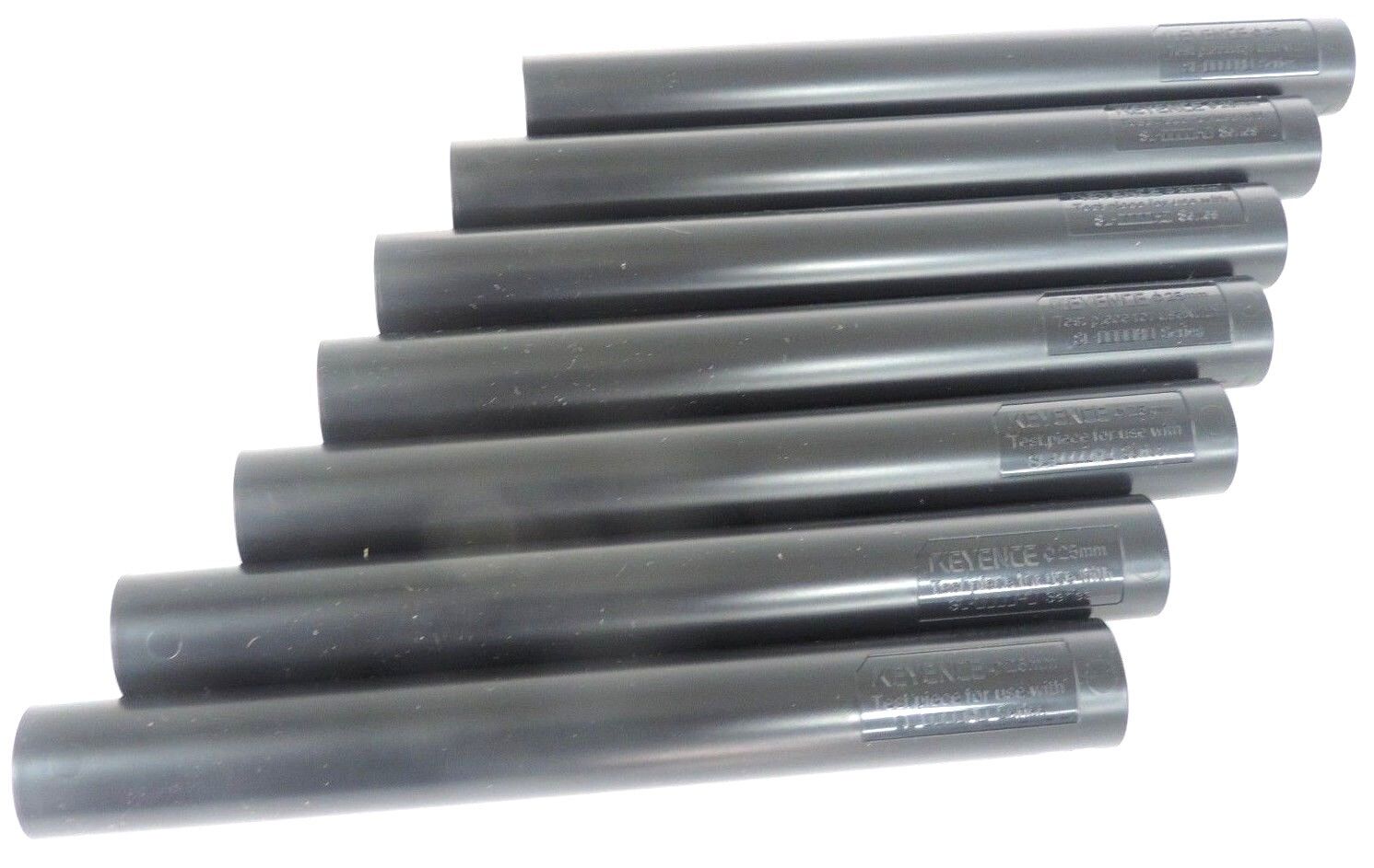 LOT OF 7 NEW KEYENCE 25MM TEST PIECES FOR USE WITH SL-0000H0 SERIES