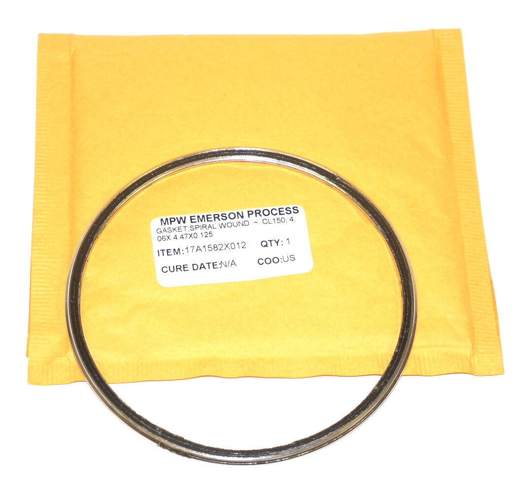 NEW MPW EMERSON PROCESS 17A1582X012 GASKET; SPIRAL WOUND-CL150; 4.06X4.47X0.125