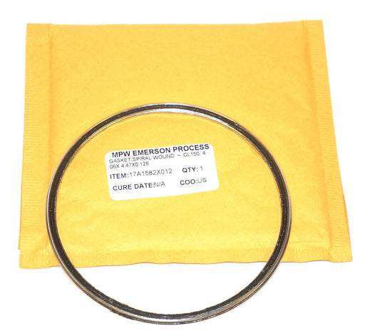 NEW MPW EMERSON PROCESS 17A1582X012 GASKET; SPIRAL WOUND-CL150; 4.06X4.47X0.125