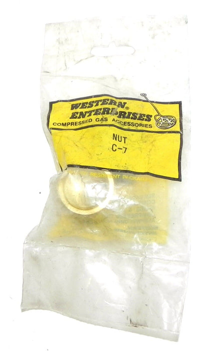 WESTERN ENTERPRISES C-7 BRASS HOSE NUT C7