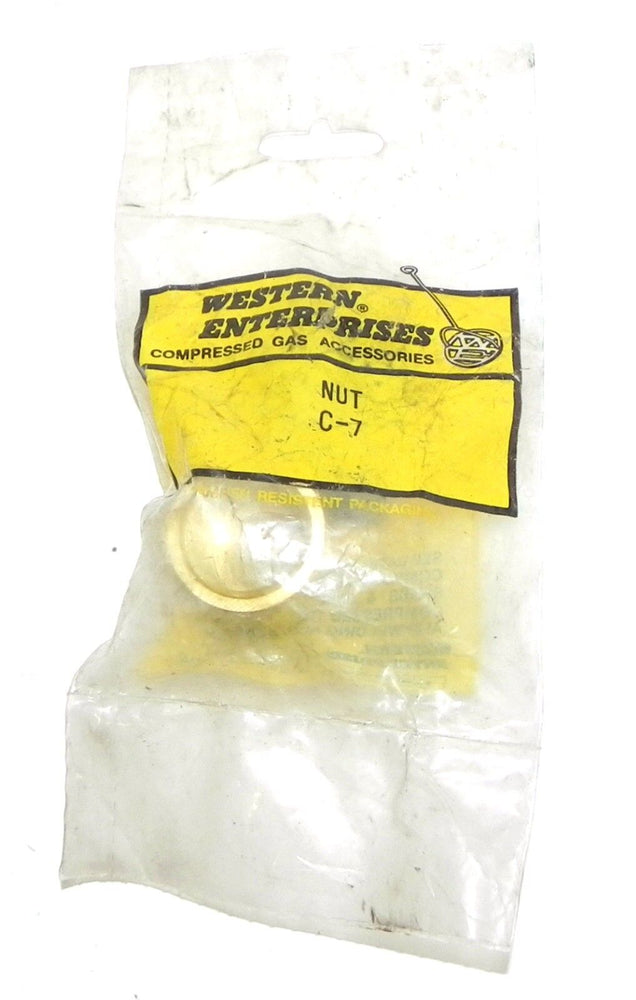 WESTERN ENTERPRISES C-7 BRASS HOSE NUT C7