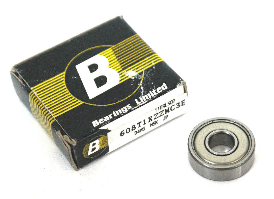 LOT OF 6 NEW BEARINGS LIMITED 608T1XZZMC3E DEEP GROOVE BALL BEARINGS