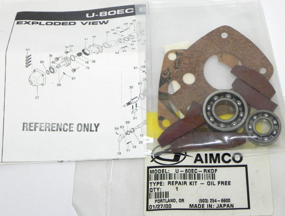 NEW AIMCO U-80EC-RKOF REPAIR KIT - OIL FREE U80ECRKOF