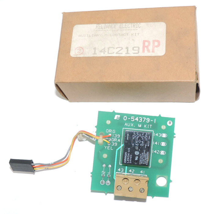 NIB RELIANCE ELECTRIC 14C219 AUXILIARY M CONTACT KIT 0-54379-1, 705385-79A