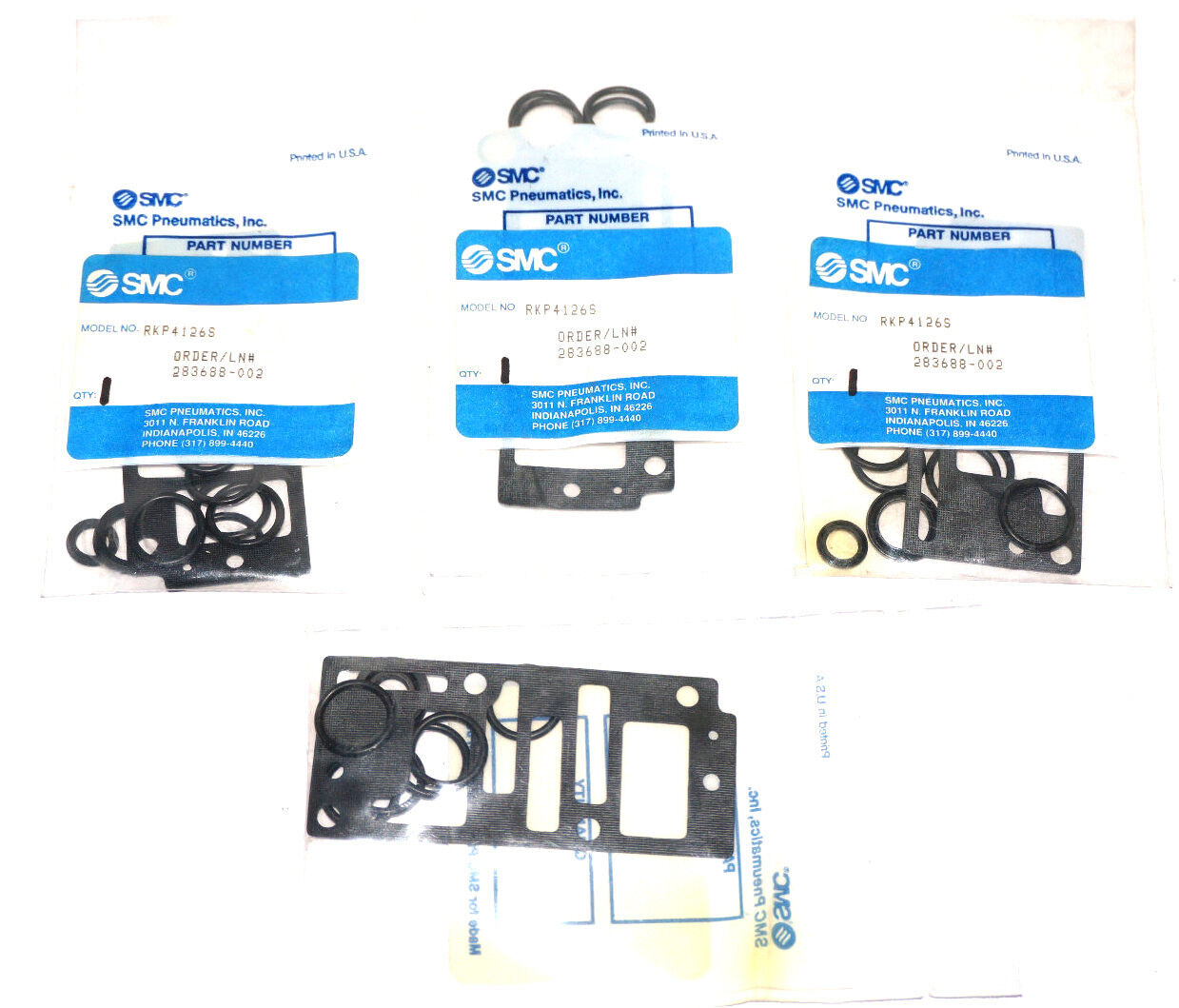 LOT OF 4 NEW SMC RKP4126S REPAIR KITS