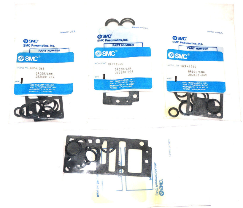 LOT OF 4 NEW SMC RKP4126S REPAIR KITS