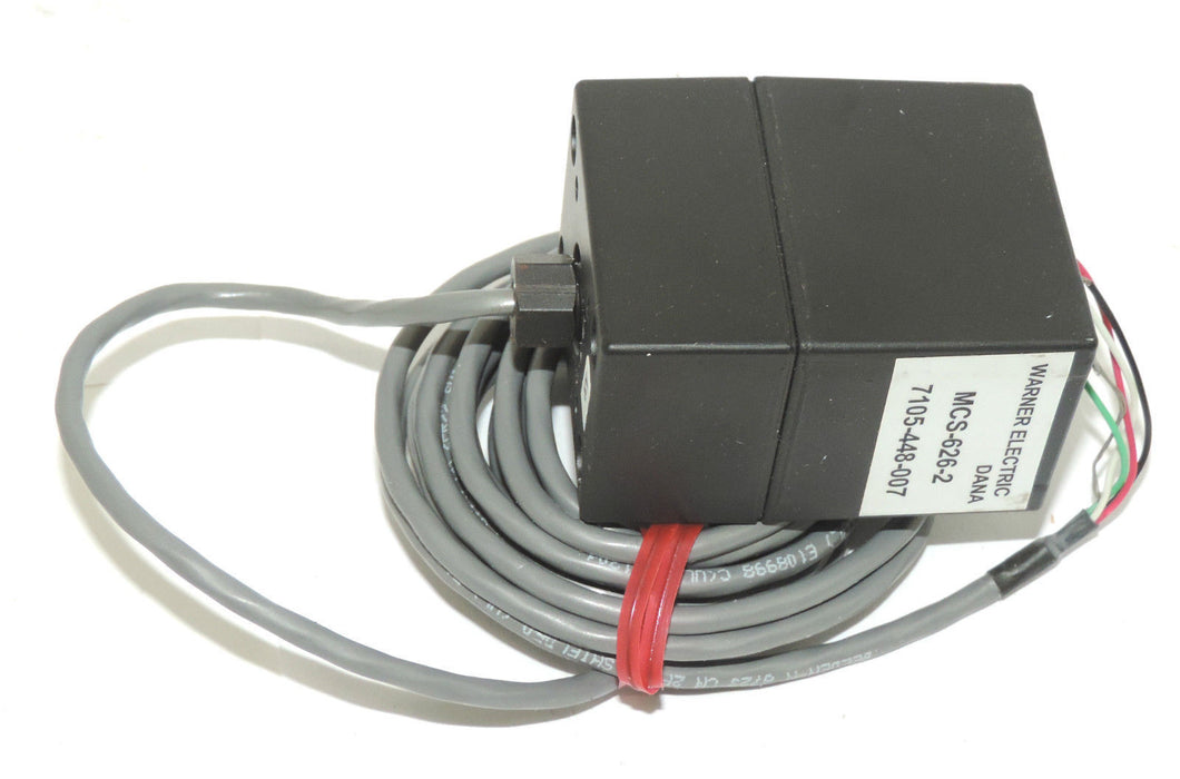 NIB WARNER ELECTRIC MCS626-2 PHOTOELECTRIC DIFFUSE REFLECTIVE P/N: 7105-448-007