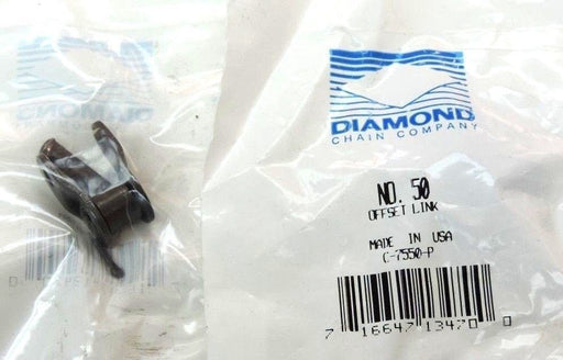 LOT OF 19 NEW DIAMOND CHAIN COMPANY NO. 50 OFFSET LINKS C-7550-P